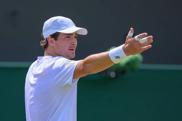 Day Five: The Championships - Wimbledon 2026 LONDON, ENGLAND JULY 03 - Joao Fonseca of Brazil looks dejected during Gentlemen s Single Third Round against Roman Safiullin of Russia at The Wimbledon Lawn Tennis Championship at Wimbledon on July 03, 2026 in London, England. (Photo by Keeran Marquis) Copyright: xKeeranxMarquis Fotoarena SPPx Sportspressphoto_SPR183579