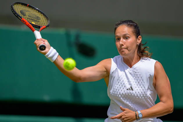 Day Five: The Championships - Wimbledon 2026 LONDON, ENGLAND JULY 03 - Daria Kasatkina of Australia during Ladies Single Third Round against Naomi Osaka of Japan at The Wimbledon Lawn Tennis Championship at Wimbledon on July 03, 2026 in London, England. (Photo by Keeran Marquis) Copyright: xKeeranxMarquis Fotoarena SPPx Sportspressphoto_SPR183600