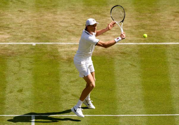 Jannik Sinner during his third round match Wimbledon Tennis Championships, Day 5, The All England Lawn Tennis and Croquet Club, London, UK - 03 Jul 2026London The All England Lawn Tennis and United Kingdom  Copyright: xEllaxLing Shutterstockx 16970352f