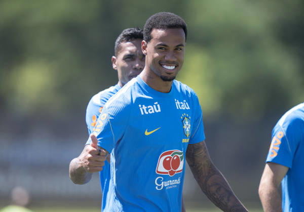 Single image: Gabriel Magalhaes, Brazil, 3rd FIFA World Cup 2026 Brazil Training Session, July 3, 2026; FIFA World Cup 2026 Brazil Training Session at Columbia Park Training Facility in Morristown, New Jersey, USA Copyright: HMBxMedia xMarcoxBader