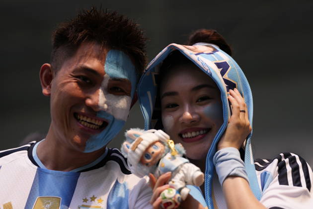 Argentina v Cape Verde - FIFA World Cup, WM, Weltmeisterschaft, Fussball 2026 - Round of 32 FLORIDA, USA - JULY 03: Fans gather prior the 2026 FIFA World Cup Round of 32 match between Argentina and Cape Verde at the Hard Rock Stadium (Miami Stadium) in Miami Gardens, Florida, United States on July 03, 2026. Jose Hernandez Anadolu Florida United States. Editorial use only. Please get in touch for any other usage.  Copyright: x2026xAnadoluxJosexHernandezx