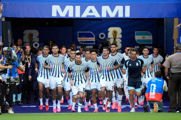 2026-07-04 Argentina v Cabo Verde - Round Of 32 - FIFA World Cup, WM, Weltmeisterschaft, Fussball 2026 MIAMI GARDENS, UNITED STATES - JULY 3: Lionel Messi of Argentina during the Round Of 32 - FIFA World Cup 2026 match between Argentina and Cabo Verde at Miami Stadium on July 3, 2026 in Miami Gardens, Florida. (Photo by Pablo Morano BSR Agency) Miami Gardens United States Content not available for redistribution in The Netherlands directly or indirectly through any third parties. Copyright: xBSRxAgencyx