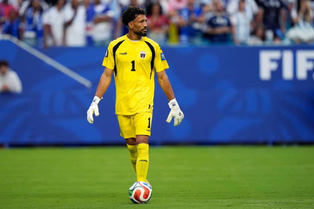 2026-07-04 Argentina v Cabo Verde - Round Of 32 - FIFA World Cup, WM, Weltmeisterschaft, Fussball 2026 MIAMI GARDENS, UNITED STATES - JULY 3: Vozinha of Cape Verde during the Round Of 32 - FIFA World Cup 2026 match between Argentina and Cabo Verde at Miami Stadium on July 3, 2026 in Miami Gardens, Florida. (Photo by Pablo Morano BSR Agency) Miami Gardens United States Content not available for redistribution in The Netherlands directly or indirectly through any third parties. Copyright: xBSRxAgencyx