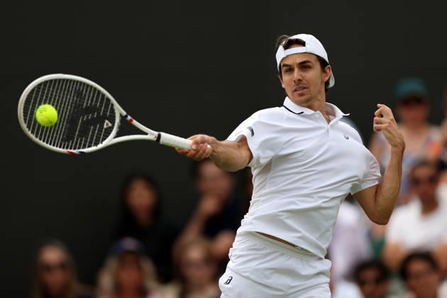 Zachary Svajda during his third round match Wimbledon Tennis Championships, Day 6, The All England Lawn Tennis and Croquet Club, London, UK - 04 Jul 2026London The All England Lawn Tennis and United Kingdom  Copyright: xKieranxMcManus Shutterstockx 16975553k