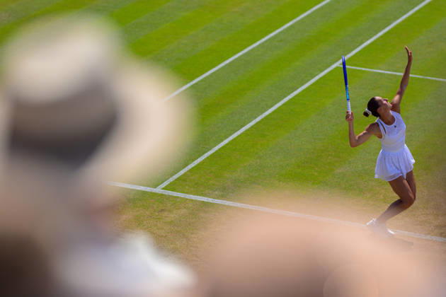 Day Eight: The Championships - Wimbledon 2026 LONDON, ENGLAND JULY 06 - Marta Kostyuk of Ukraine during Ladies Single Fourth Round against JAshlyn Krueger of United States at The Wimbledon Lawn Tennis Championship at Wimbledon on July 06, 2026 in London, England. (Photo by Keeran Marquis) Copyright: xKeeranxMarquis Fotoarena SPPx Sportspressphoto_SPR186090