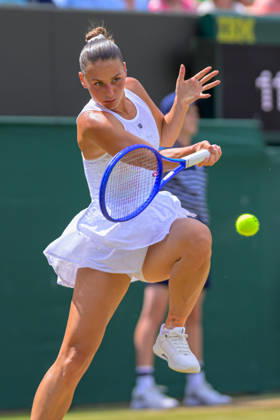 Day Eight: The Championships - Wimbledon 2026 LONDON, ENGLAND JULY 06 - Marta Kostyuk of Ukraine during Ladies Single Fourth Round against JAshlyn Krueger of United States at The Wimbledon Lawn Tennis Championship at Wimbledon on July 06, 2026 in London, England. (Photo by Keeran Marquis) Copyright: xKeeranxMarquis Fotoarena SPPx Sportspressphoto_SPR186097