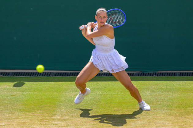 Day Eight: The Championships - Wimbledon 2026 LONDON, ENGLAND JULY 06 - Marta Kostyuk of Ukraine during Ladies Single Fourth Round against JAshlyn Krueger of United States at The Wimbledon Lawn Tennis Championship at Wimbledon on July 06, 2026 in London, England. (Photo by Keeran Marquis) Copyright: xKeeranxMarquis Fotoarena SPPx Sportspressphoto_SPR186105