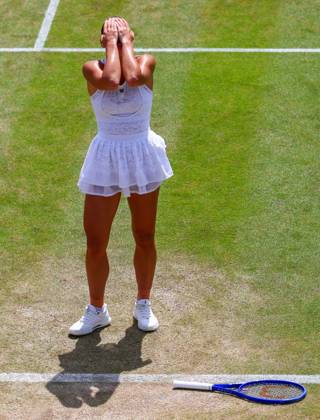 Marta Kostyuk celebrates victory in her fourth round match Wimbledon Tennis Championships, Day 8, The All England Lawn Tennis and Croquet Club, London, UK - 06 Jul 2026London The All England Lawn Tennis and United Kingdom  Copyright: xJamesxMarsh Shutterstockx 16978026ak