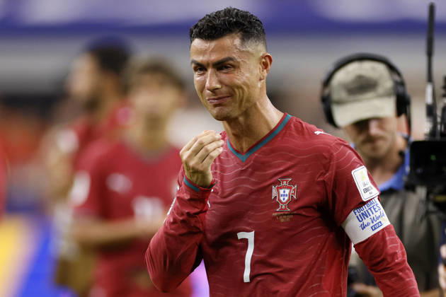 Portugal v Spain: Round of 16 - FIFA World Cup, WM, Weltmeisterschaft, Fussball 2026 Cristiano Ronaldo of Portugal in tears after the FIFA World Cup 2026 Round Of 16 match between Portugal and Spain at Dallas Stadium on July 6, 2026 in Arlington, United States. Arlington Dallas Stadium TX United States Copyright: xAllstarxPicturexLibraryxLtdx