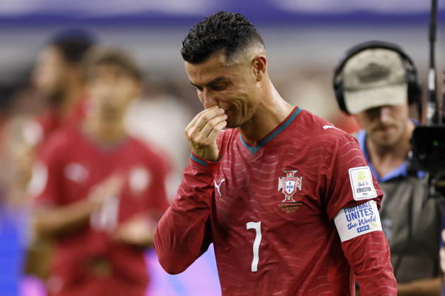 Portugal v Spain: Round of 16 - FIFA World Cup, WM, Weltmeisterschaft, Fussball 2026 Cristiano Ronaldo of Portugal in tears after the FIFA World Cup 2026 Round Of 16 match between Portugal and Spain at Dallas Stadium on July 6, 2026 in Arlington, United States. Arlington Dallas Stadium TX United States Copyright: xAllstarxPicturexLibraryxLtdx