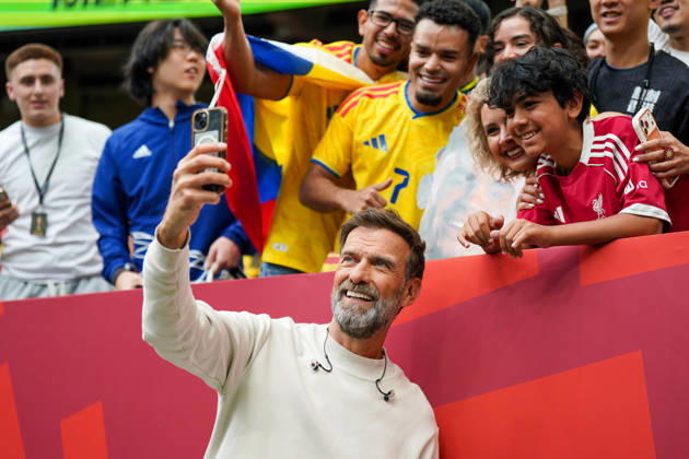 Canada Soccer, 2026 FIFA World Cup, Round of 16: Switzerland vs. Colombia at BC Place, Vancouver; Jürgen Klopp, soccer analyst on MagentaTV; viewers, fans, stands Copyright: xJOERANxSTEINSIEKx