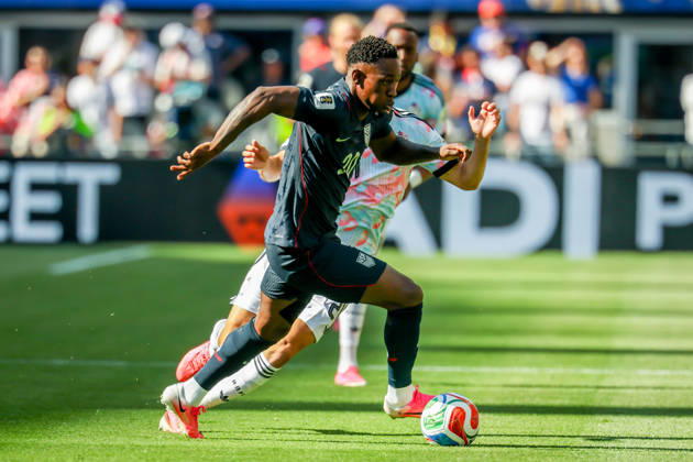 July 6, 2026, Seattle, Washington, USA: United States of America forward Folarin Balogun (20) during the match between USA and Belgium in the World Cup 2026 at Seattle Stadium, Seattle, Washington Seattle USA - ZUMAj111 20260706_zsp_j111_019 Copyright: xTomxJonesx