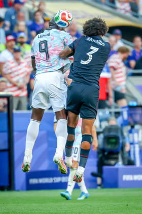 July 6, 2026, Seattle, Washington, USA: United States of America defender Chris Richards (3) and Belgium forward Romelu Lukaku (9) during the match between USA and Belgium in the World Cup 2026 at Seattle Stadium, Seattle, Washington Seattle USA - ZUMAj111 20260706_zsp_j111_069 Copyright: xTomxJonesx