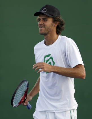 USA TENNIS PACIFIC LIFE OPEN Gustavo Kuerten of Brazil epa00950655 Gustavo Kuerten of Brazil during practice at the Pacific Life Open tennis in Indian Wells, California Wednesday, 07 March 2007. INDIAN WELLS United States  Copyright: xJOHNxG.xMABANGLOx