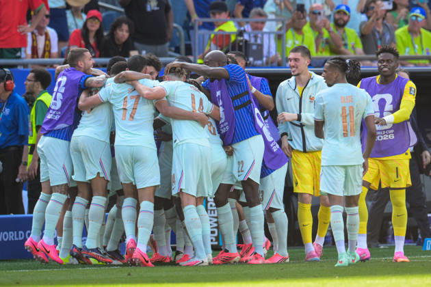 Soccer, 2026 World Cup, 20260709, France vs. Morocco. Pictured: Goal 2-0, goal celebration at Foxborough Stadium in Boston, Massachusetts, United States of America Copyright: Passion2Press MarkusxFischerx