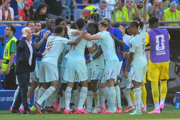 Soccer, 2026 World Cup, 20260709, France vs. Morocco. Pictured: Goal 2-0, goal celebration at Foxborough Stadium in Boston, Massachusetts, United States of America Copyright: Passion2Press MarkusxFischerx