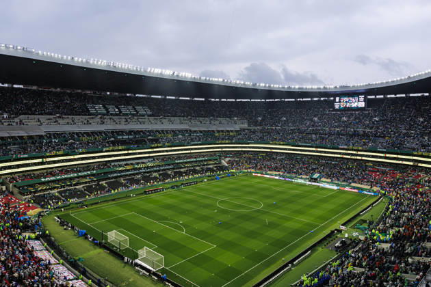 Mexico v England: Round Of 16 - FIFA World Cup, WM, Weltmeisterschaft, Fussball 2026 Mexico City, Mexico - July 5: General view of the stadium while the match is delayed by rain and thunderstorms FIFA World Cup 2026 Round Of 16 match between Mexico and England at Mexico City Stadium on July 5, 2026 in Mexico City, Mexico Mexico City Mexico City Stadium Mexico Mexico Copyright: xLatinxSportxImagesx