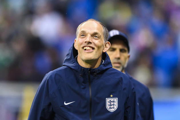 Mexico v England: Round Of 16 - FIFA World Cup, WM, Weltmeisterschaft, Fussball 2026 Mexico City, Mexico - July 5: England Head Coach Thomas Tuchel looks on prior to the FIFA World Cup 2026 Round Of 16 match between Mexico and England at Mexico City Stadium on July 5, 2026 in Mexico City, Mexico Mexico City Mexico City Stadium Mexico Mexico Copyright: xLatinxSportxImagesx