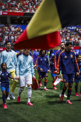 Spain vs Belgium - FIFA World Cup, WM, Weltmeisterschaft, Fussball 2026 - 10 07 2026 Marc Cucurella of Spain during the FIFA World Cup 2026 quarter finals match between Spain and Belgium at Los Angeles Stadium on July 10, 2026 in Inglewood, California, Estados Unidos Inglewood Estados Unidos Copyright: xPGSxPhotoxAgencyx