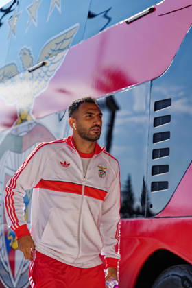 RECORD DATE NOT STATED Trofeu do Algarve 25th Anniversary - SL Benfica vs CR Flamengo, Estadio do Algarve, Portugal. Estadio do Algarve, Portugal. 11 July 2026. 14 Vangelis Pavlidis of SL Benfica arriving at the SL Benfica v CR Flamengo football match for the Algarve Trophy 25th Anniversary. Credit: Nuno Pires Veloso Morse Images. Copyright: xx