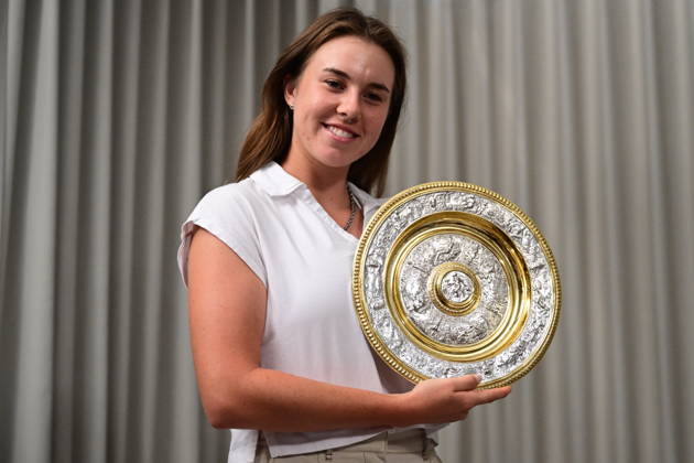 Tennis, Wimbledon, Siegerin Linda Noskova, Empfang und Fotoshooting in Prag