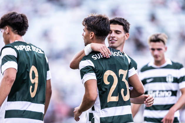 July 14, 2026, Faro, Faro, Portugal: Daniel Braganca of Sporting Clube de Portugal celebrates scoring his sides fourth goal of the match during the Pre-Season Firiendly match between Sporting CP and Celtic FC at Estadio do Algarve in Faro on July 14, 2026 Faro Portugal - ZUMAg283 20260714_zsp_g283_034 Copyright: xJoaoxGregoriox
