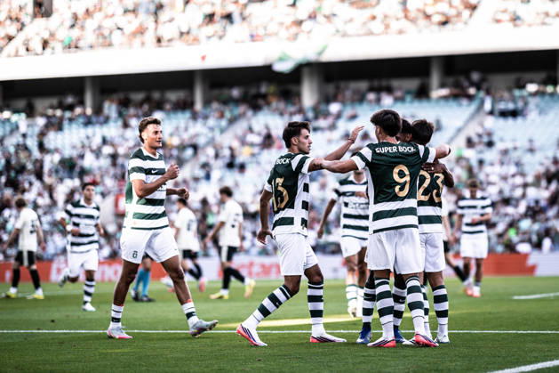 July 14, 2026, Faro, Faro, Portugal: Daniel Braganca of Sporting Clube de Portugal celebrates scoring his sides fourth goal of the match during the Pre-Season Firiendly match between Sporting CP and Celtic FC at Estadio do Algarve in Faro on July 14, 2026 Faro Portugal - ZUMAg283 20260714_zsp_g283_038 Copyright: xJoaoxGregoriox