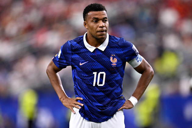 2026-07-14 France v Spain - Semi Final - FIFA World Cup, WM, Weltmeisterschaft, Fussball 2026 ARLINGTON, UNITED STATES - JULY 14: Kylian Mbappe of France during the Semi Final - FIFA World Cup 2026 match between France and Spain at Dallas Stadium on July 14, 2026 in Arlington, Texas. (Photo by Pablo Morano BSR Agency) Arlington United States Content not available for redistribution in The Netherlands directly or indirectly through any third parties. Copyright: xBSRxAgencyx