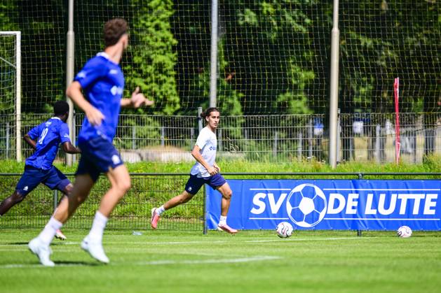 Gent s Mohammed El Adfaoui pictured in action during a training session at the summer training camp of Belgian first division soccer team KAA Gent in De Lutte, Losser, the Netherlands on Wednesday 15 July 2026, to prepare for the upcoming 2026-2027 season. TOM GOYVAERTS TomxGoyvaerts  x181182873x