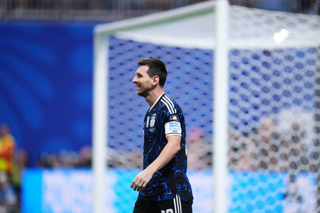 England v Argentina - FIFA World Cup, WM, Weltmeisterschaft, Fussball 2026 - Semi Finals ATLANTA, GEORGIA - JULY 15: Lionel Messi of Argentina looks on during the 2026 FIFA World Cup semifinal match between England and Argentina at Atlanta Stadium in Atlanta, Georgia, United States, on July 15, 2026. Jose Hernandez Anadolu Georgia United States. Editorial use only. Please get in touch for any other usage.  Copyright: x2026xAnadoluxJosexHernandezx