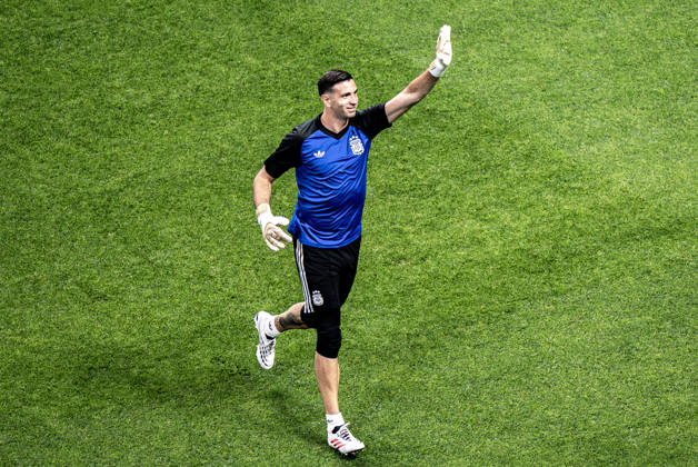 England vs Argentina ATLANTA, GE - 15.07.2026: ENGLAND VS ARGENTINA - Emiliano Martinez, during the match between Argentina and England, valid for the semi-final of the 2026 FIFA World Cup, WM, Weltmeisterschaft, Fussball held at Mercedes-Benz Stadium, in Atlanta, Georgia, United States, this Wednesday (15). (Photo: Danilo Fernandes Fotoarena) x2985565x  DaniloxFernandes