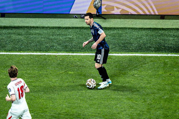 England vs Argentina ATLANTA, GE - 15.07.2026: ENGLAND VS ARGENTINA - Lionel Messi, during the match between Argentina and England, valid for the semi-final of the 2026 FIFA World Cup, WM, Weltmeisterschaft, Fussball held at Mercedes-Benz Stadium, in Atlanta, Georgia, United States, this Wednesday (15). (Photo: Danilo Fernandes Fotoarena) x2985566x  DaniloxFernandes