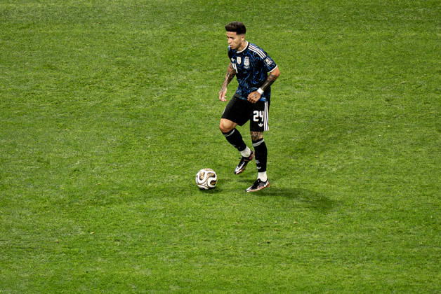 England vs Argentina ATLANTA, GE - 15.07.2026: ENGLAND VS ARGENTINA - Enzo Fernandez, during the match between Argentina and England, valid for the semi-final of the 2026 FIFA World Cup, WM, Weltmeisterschaft, Fussball held at Mercedes-Benz Stadium, in Atlanta, Georgia, United States, this Wednesday (15). (Photo: Danilo Fernandes Fotoarena) x2985567x  DaniloxFernandes