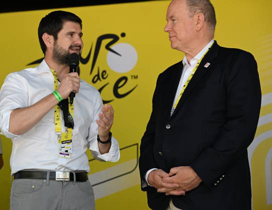 Cycling, Tour de France, Stage 13, Prince Albert II of Monaco in attendance