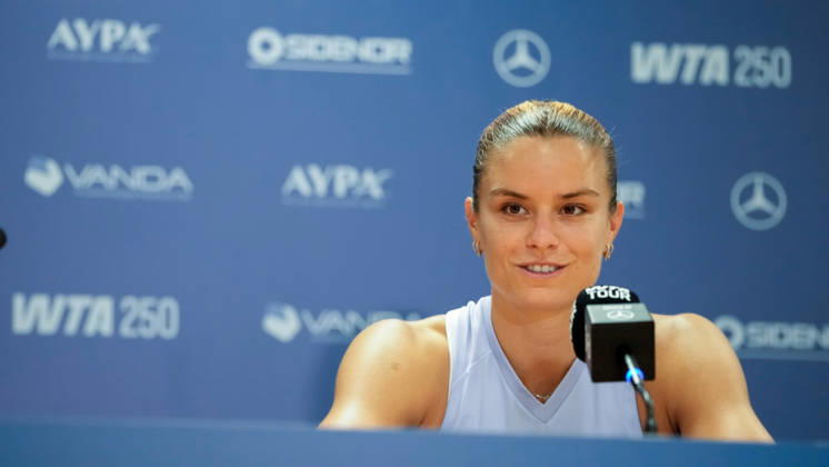 Tennis, WTA-Turnier in Athen, Maria Sakkari Pressekonferenz