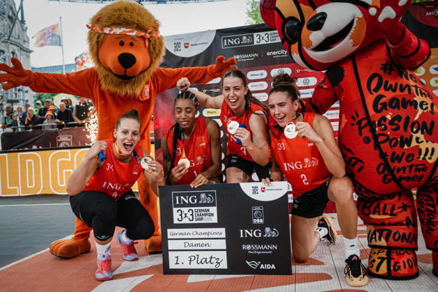 The 2026 3x3 Basketball Finals, July 26, 2026: SVD 49 Dortmund are the German champions in the women’s 3x3 basketball final against Wedel. The 2026 3x3 Basketball Finals took place on July 26, 2026, at the New City Hall in Hanover. Copyright: xBEAUTIFULxSPORTS Tonhäuserx