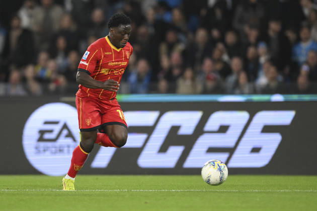 2026 Serie A EniLive Football Match SSC Napoli v US Lecce Mar 14 14 Mar 2026; Maradona Stadium, Naples, Italy; Serie A EniLive Football Match; SSC Napoli versus US Lecce; Lameck Banda of US Lecce seen in action Naples Campania Italy Copyright: xRobertoxRamacciax