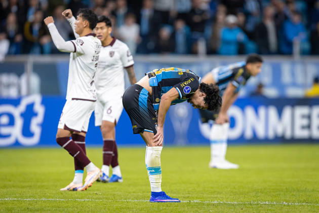 RECORD DATE NOT STATED 30th July 2026; Arena do Gremio Stadium, Porto Alegre, Brazil; Copa Sudamericana Football, Gremio versus Bolivar; Matheus Nascimento of Gremio shows dejection after the teams 0-1 defeat RichardxDucker DiaEsportivo