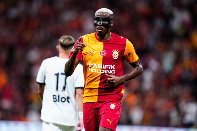 Galatasaray v Stade Rennais Friendly Match Victor Osimhen of Galatasaray celebrates his team s first goal during the friendly match between Galatasaray and Stade Rennais at Rams Park Stadium on August 2, 2026 in Istanbul, Turkey. Istanbul Rams Park Stadium Istanbul Turkey Copyright: xxYagizxGurtugx