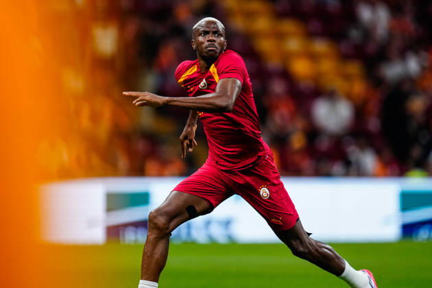 Galatasaray v Stade Rennais Friendly Match Victor Osimhen of Galatasaray warms up before the friendly match between Galatasaray and Stade Rennais at Rams Park Stadium on August 2, 2026 in Istanbul, Turkey. Istanbul Rams Park Stadium Istanbul Turkey Copyright: xxYagizxGurtugx