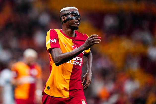 Galatasaray v Stade Rennais Friendly Match Victor Osimhen of Galatasaray reacts during the friendly match between Galatasaray and Stade Rennais at Rams Park Stadium on August 2, 2026 in Istanbul, Turkey. Istanbul Rams Park Stadium Istanbul Turkey Copyright: xxYagizxGurtugx