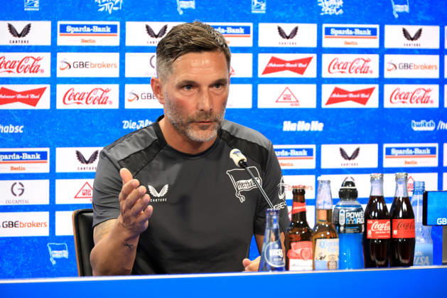 August 5, 2026, Germany, Soccer, 2. Bundesliga, 2026–2027 Season, Sportforum, Hertha BSC, Press Conference with Head Coach Stefan Leitl, Hertha BSC Berlin, 2nd Division, DFB and DFL regulations prohibit any use of photographs as image sequences and or quasi-video, Berlin Sportforum, Berlin, Germany Copyright: xNordphotox xEnglerx
