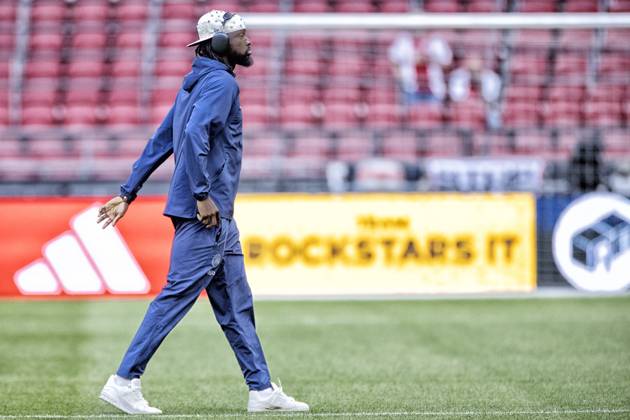 AMSTERDAM , 06-08-2026, Johan Cruijff ArenA , season 2026 2027 , UEFA Conference League play-off football . Match between Ajax and Shelbourne FC , Picture shows Ajax player Tolu Arokodare Ajax - Shelbourne x205487270x Copyright: