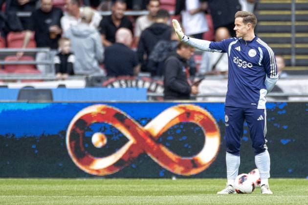 AMSTERDAM , 06-08-2026, Johan Cruijff ArenA , season 2026 2027 , UEFA Conference League play-off football . Match between Ajax and Shelbourne FC , Picture shows Marc ter Stegen Ajax - Shelbourne x205488171x Copyright: