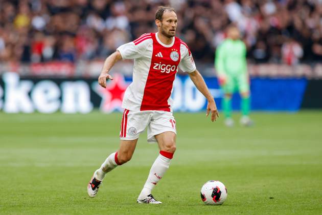 AMSTERDAM , 06-08-2026, Johan Cruijff ArenA , season 2026 2027 , UEFA Conference League play-off football . Match between Ajax and Shelbourne FC , Picture shows Ajax player Daley Blind Ajax - Shelbourne x205489190x Copyright:
