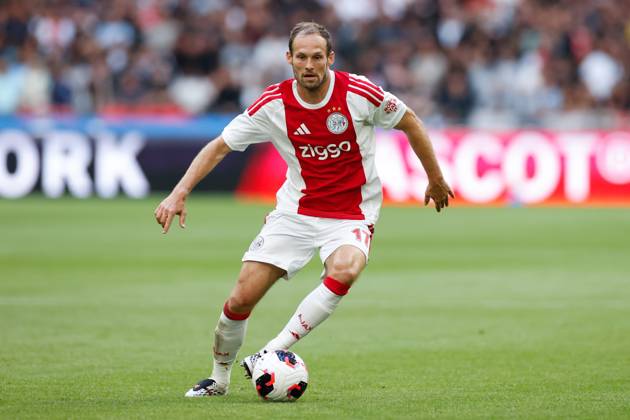 AMSTERDAM , 06-08-2026, Johan Cruijff ArenA , season 2026 2027 , UEFA Conference League play-off football . Match between Ajax and Shelbourne FC , Picture shows Ajax player Daley Blind Ajax - Shelbourne  x205489192x Copyright: