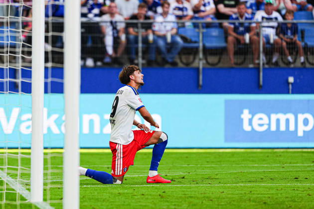 Celebration after a goal to make it 2–1 on a penalty kick by Otto Stange, Hamburger SV, August 19, 2026, Hamburger SV vs. OSC Lille, soccer, friendly match, 2026–2027 season, August 8, 2026, Germany, Hamburger SV vs. OSC Lille, soccer, friendly match, 2026–2027 season, August 8, 2026, Hamburg Copyright: xEibner-Pressefoto MarcelxvonxFehrnx EP_MFN