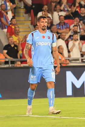 IZMIR, TURKEY - AUGUST 8: Stefan Savic of Trabzonspor during the pre-season friendly match between Goztepe and Trabzonspor at Goztepe Gursel Aksel Stadium on August 8, 2026 in Izmir, Turkey. Izmir Turkey Copyright: xSeskimphotox Goztepe-Trabzon-0808 (120)
