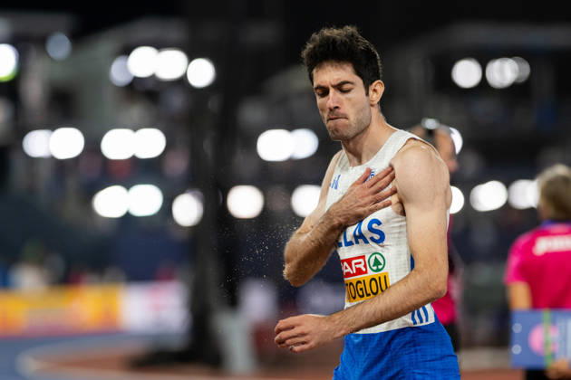 Athletics, European Championships in Birmingham, Long Jump, Men, European Champion Miltiadis Tentoglou