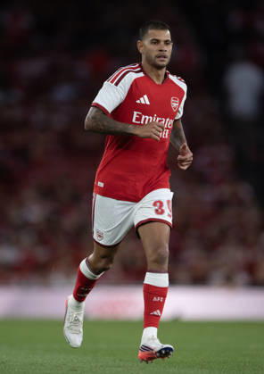 Arsenal FC v Como Calcio - Pre-Season Friendly LONDON, ENGLAND - AUGUST 12: Bruno Guimaraes of Arsenal during the pre-season friendly match between Arsenal FC and Como Calcio at Emirates Stadium on August 12, 2026 in London, United Kingdom. London Emirates Stadium England United Kingdom Copyright: xVisionhausx 776527795